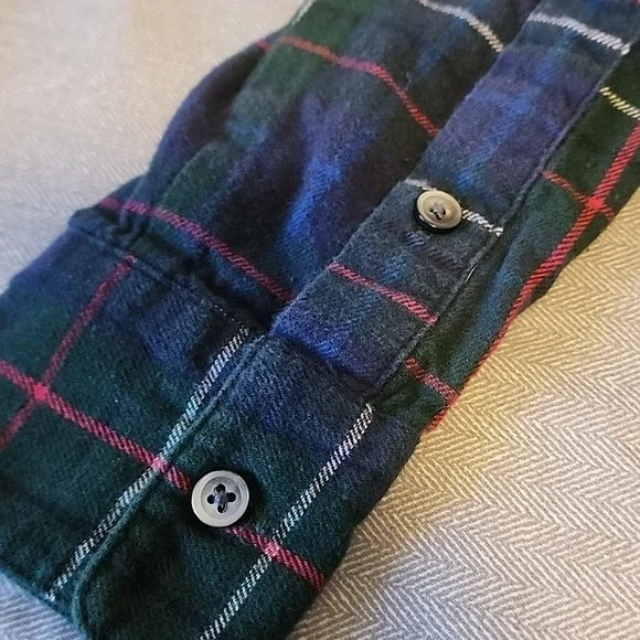 Madewell Flannel Oversized Ex-Boyfriend Button Down T-Shirt sz XXS - Picture 13 of 13